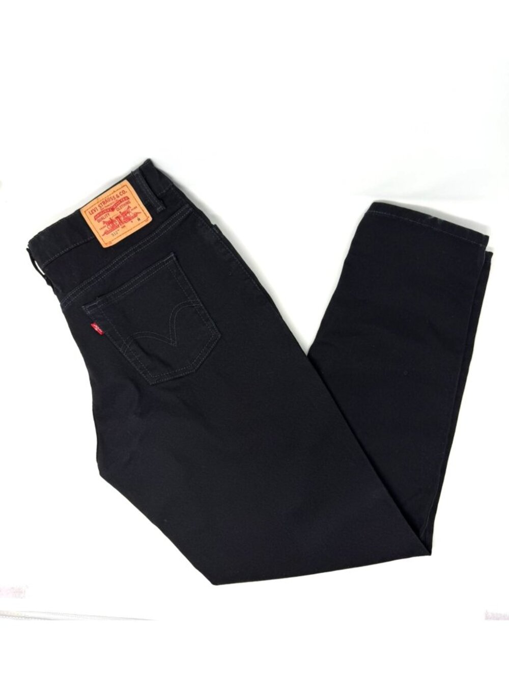 Vintage Levi's 512 Classic Slim Tapered Black Jeans Size 10M Red Tab Preowned